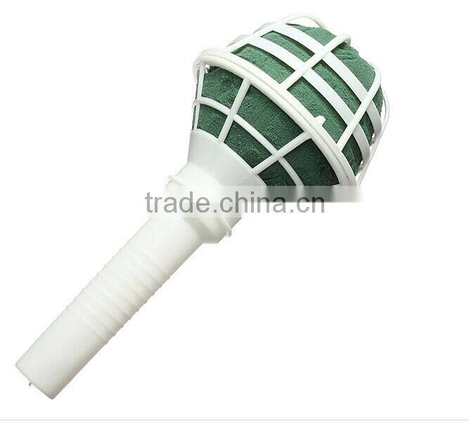 wholesale phenolic resin wet green flower foam with lace