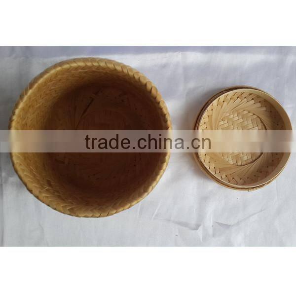 New style classical bamboo weaving rattan basket funeral casket