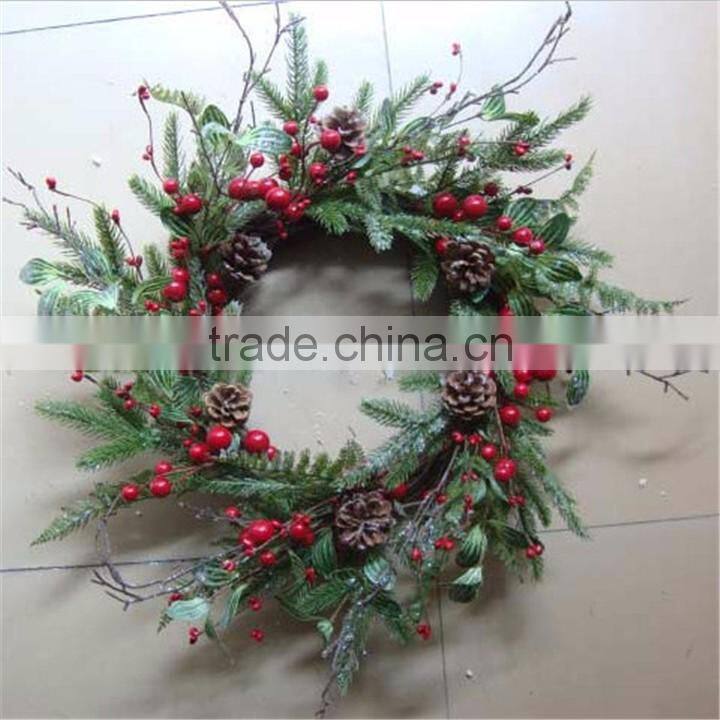 bulk buy christmas decorations artificial holly wreath for christmas market