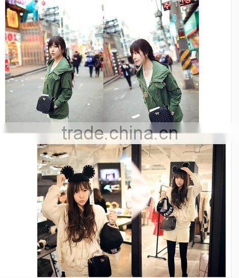 Custom High Quality Genuine Leather Lady Tote Bag