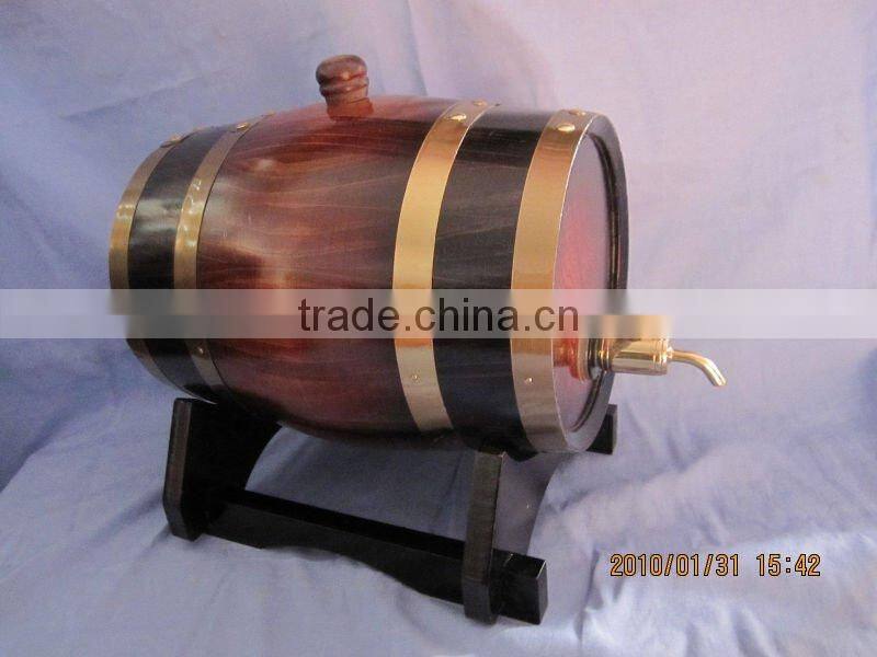 wooden wine barrel