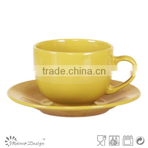 Cup Saucer solid colour high quality modern design wholesale top sale