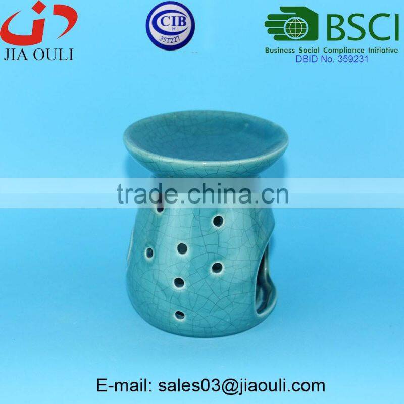 Wholesale dotted decorative fragrance burner ceramic aromatherapy oil burner