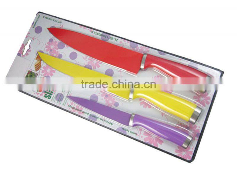 Stainless Steel Colorful Nonstick knife Knives