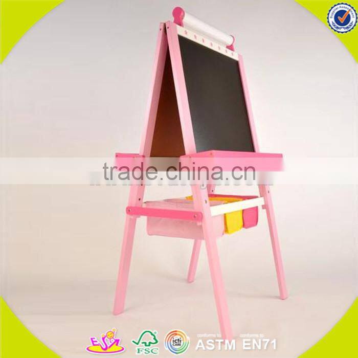 wholesale top sale wooden easel toys ,Cheap baby wooden easel toys, best quality children wooden kids easel toys W12B049B