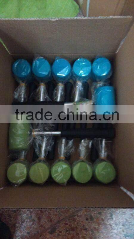 High quality rubber mallet hammer with plastic handle