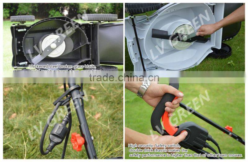 high power rechargeable golf mower with low noise