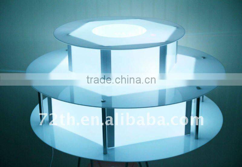 CHOCOLAZI ANT-8145 Acrylic Color LED BASE of Chocolate fountain display