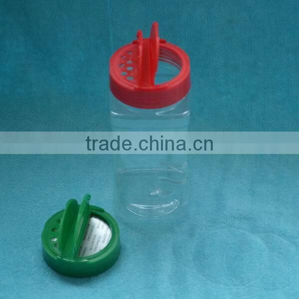 square plastic bottle with hole lids