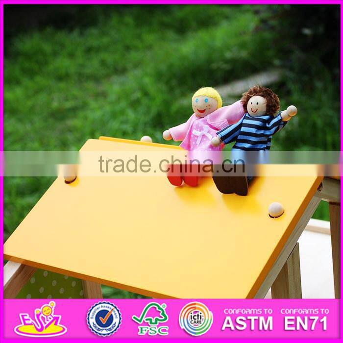 2016 new design baby wooden doll house, top fashion kids wooden doll house, educational children wooden doll house W06A155