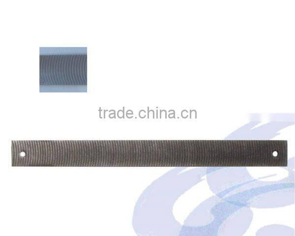 14" x 8mm Curved-tooth flat files with SK-5 material