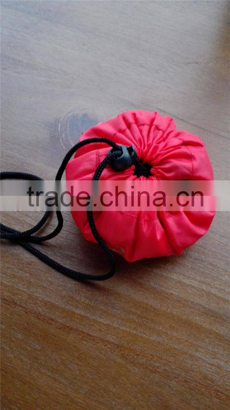 Customized shape design foldable packaging backpack outdoor folding cinch rucksack