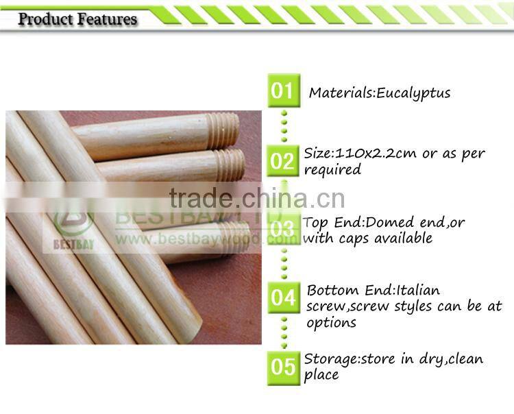 Varnish broom handle end cap