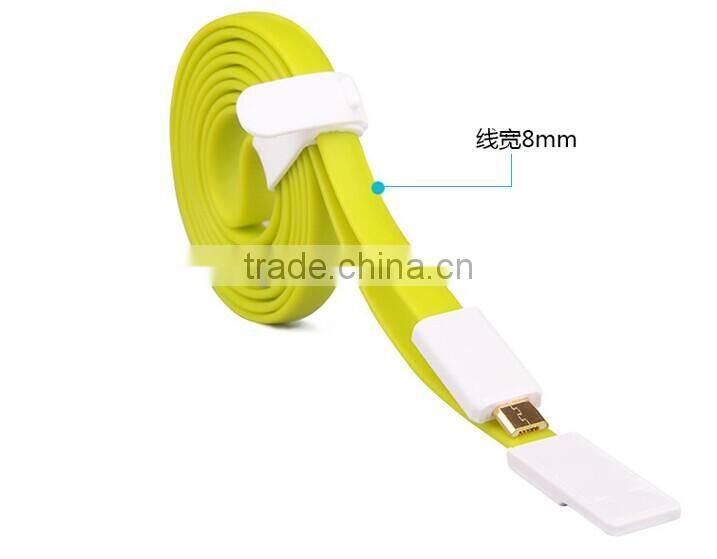 Micro USB Flat Charging Cable Charger line for mobile phone