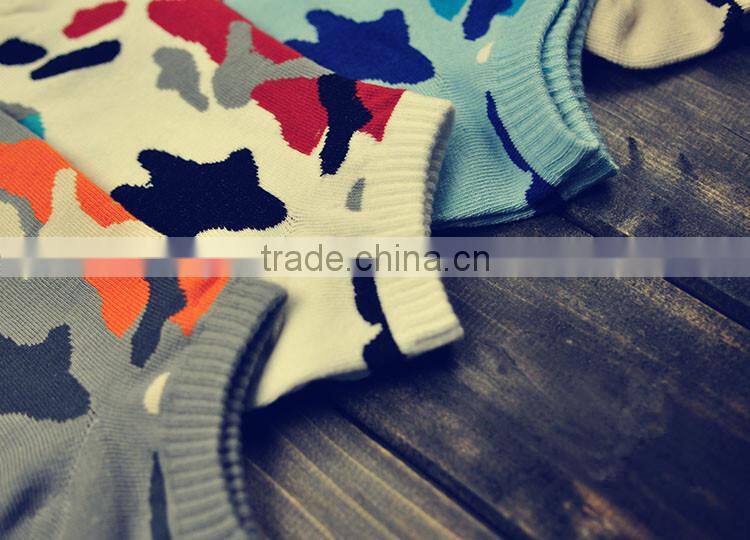 Top Sale Men's Boat Socks Camouflage Socks Customized Fashion Socks