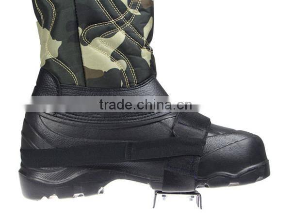 Small convenient ice spikes Anti-slip silicone rubber steel nail crampons