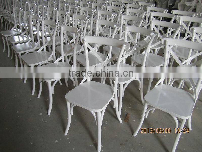 Antique Wood Cross Chair for Restaurant Furniture