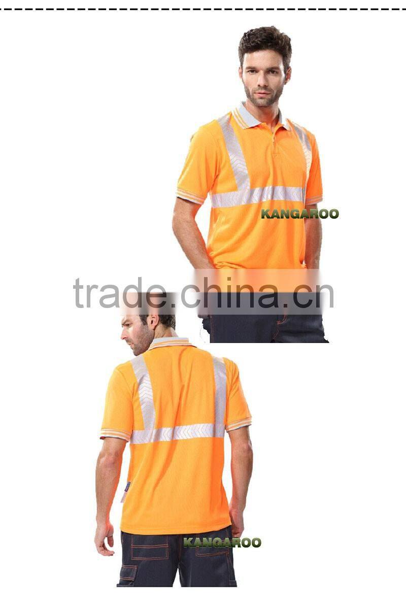 Insulation Reflective Strips Reflective Polo Shirt Clothes