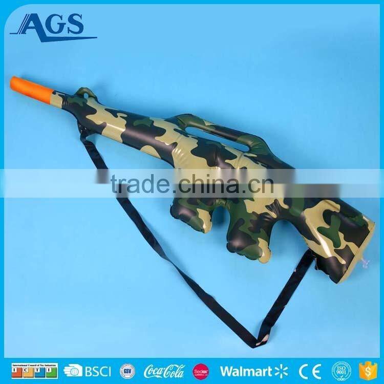 Kids play camouflayge inflatable toy pvc toy gun
