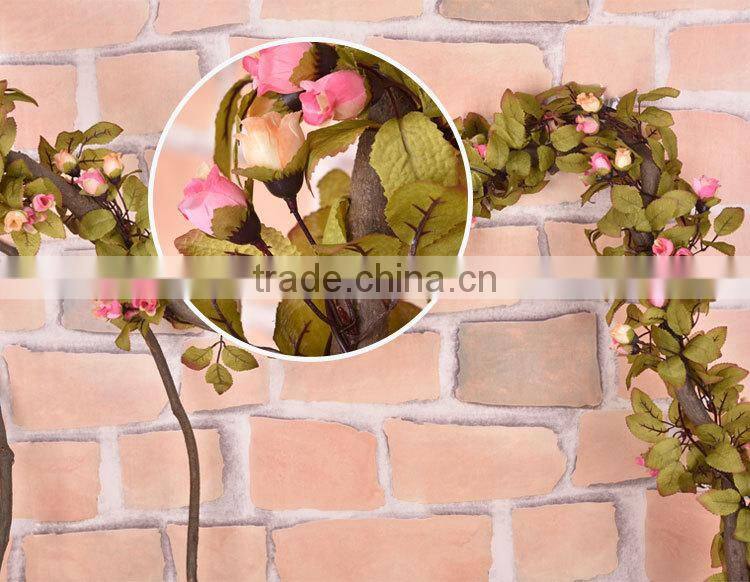artificial hanging vine plant silk leaf garland