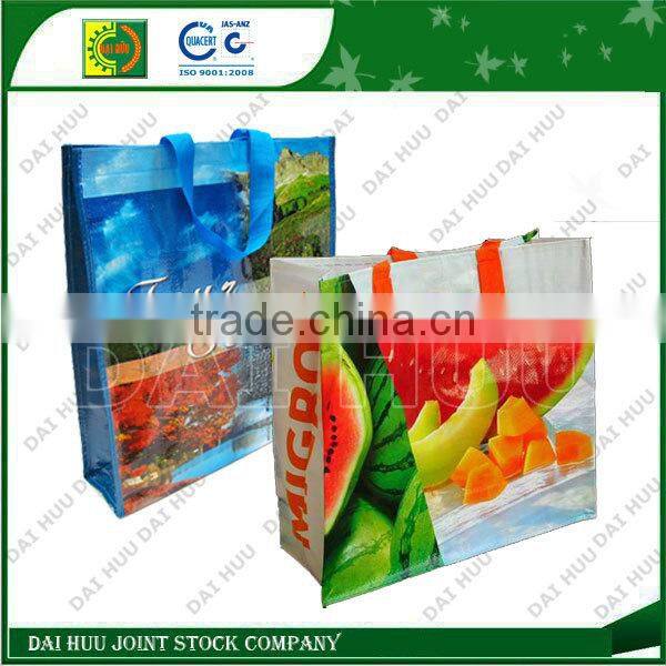 Printed custom PP woven shopping bags packaging bags