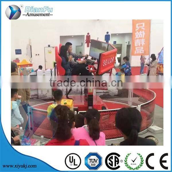 guangzhou dianfu silulator driving real feeling motion car driving simulator with triple screen