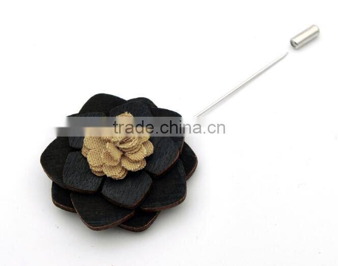 handmade men's gift wooden lapel pins