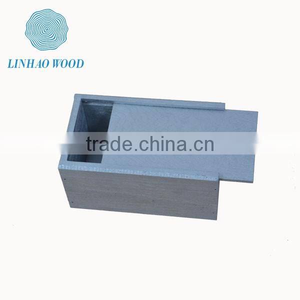 silver wooden keepsake box