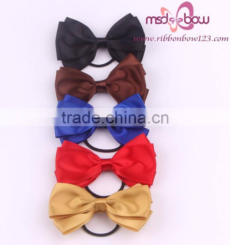 Delicate new design satin grosgrain ribbon bow for perfume bottle decorative