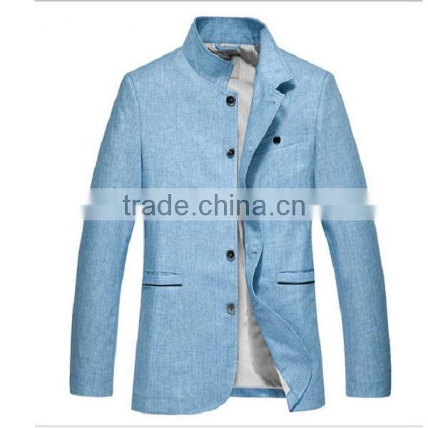 Newest style men suit for business ,standing collar men suit