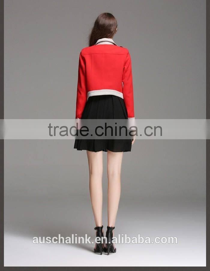 italy style girls long sleeve single breasted short jacket competitive price