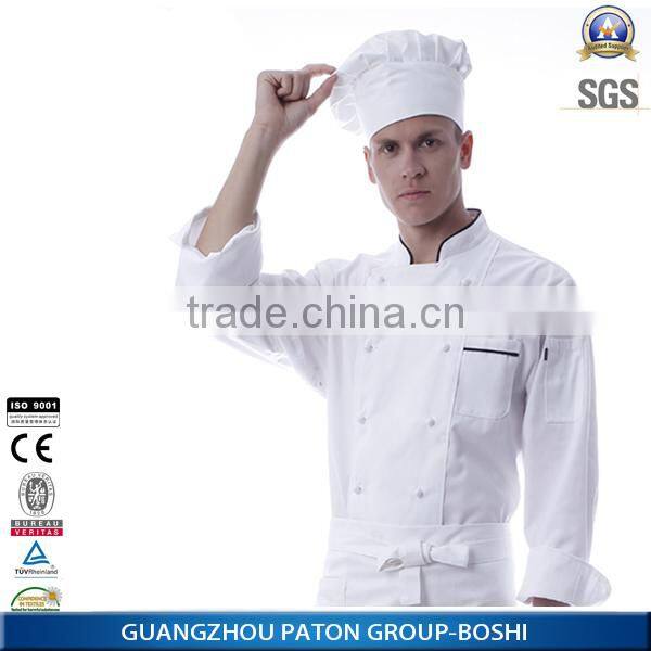 Custom cooker wear 100% polyester or TC chefs uniform