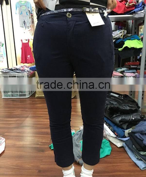 cheapest price 100%cotton pants goods in stock