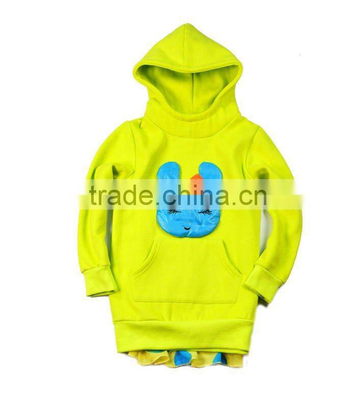 High Quality Kids Autumn Hooded Fleeces Guard Coat For Girls