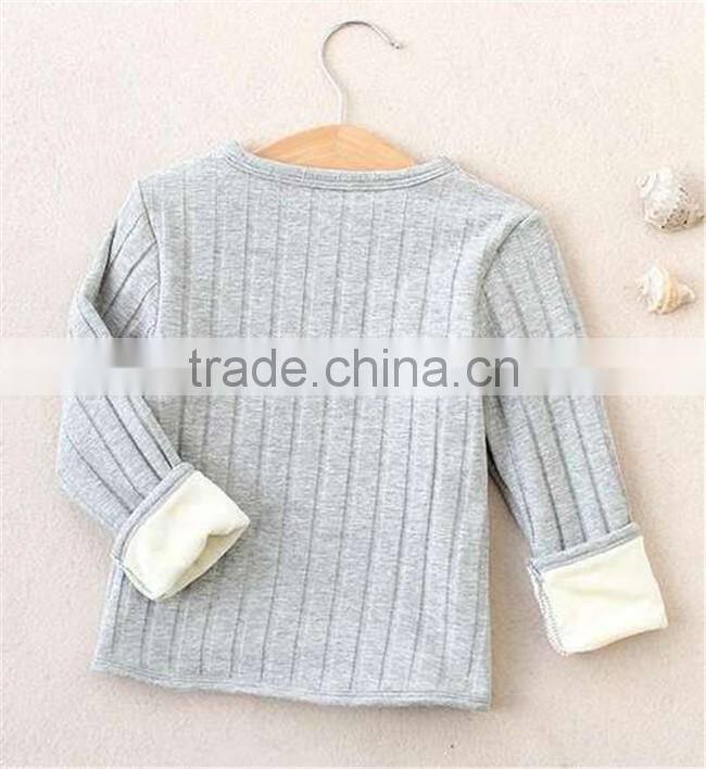 High quality baby winter fleece corduroy inside children clothings strip infant winter clothing model clothing