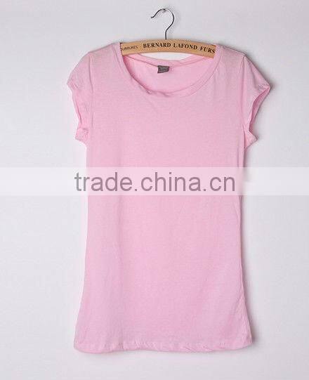 Long Body length cotton plain T-shirt for women