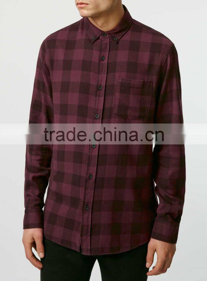 Man plaid custom cheap flannel shirt