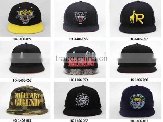 2015 Design Your Own 100% Cotton Flat Brim 5 Panel Caps Blank Wholesale 5 Panel Cap Wool