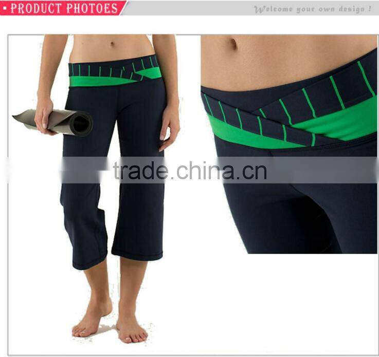 Hot Sale Custom Capri Yoga Pants Wholesale Loose Sport Pants For Women