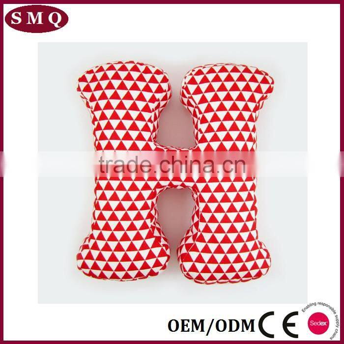 letter shaped fancy pillow decorative