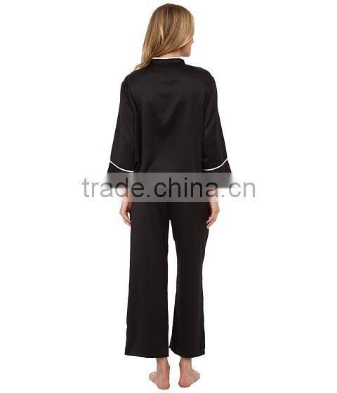 100% polyester sleepwear hot sexy nighty custom pajamas