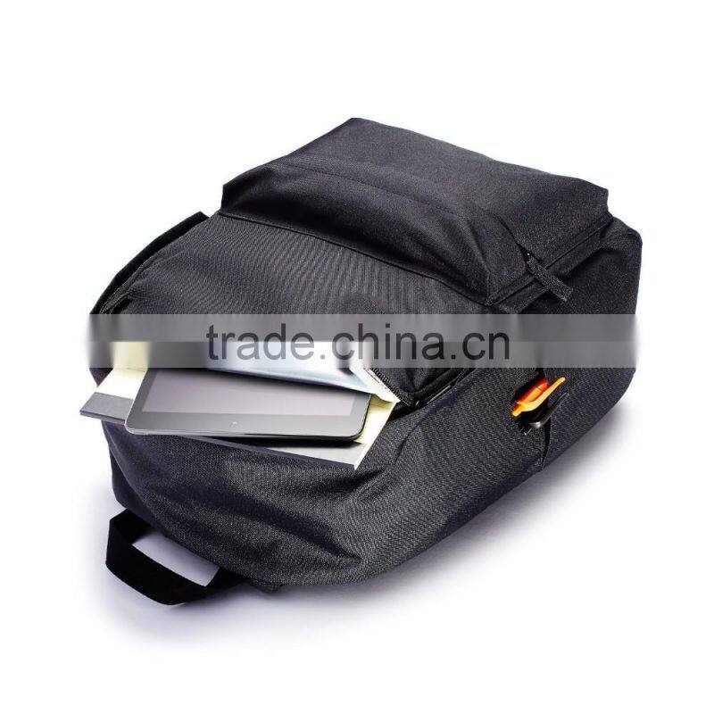 Classic black school backpack for kids picnic out door bag