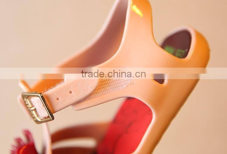 floral girl summer jelly sandals, flower girl melissa sandals