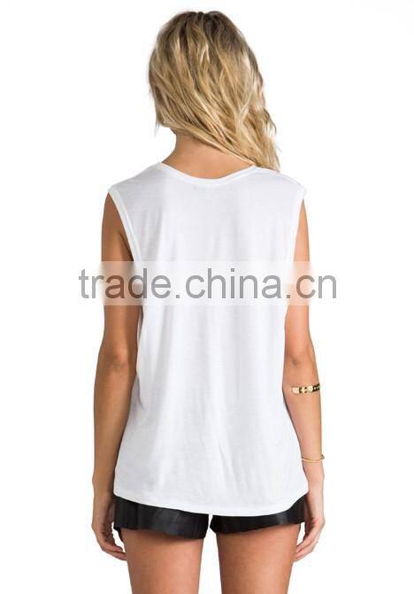 blank white tank top