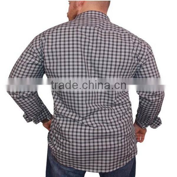 2016 new wholesale Long Sleeve Plaid Formal Casual custom mens casual dress shirts