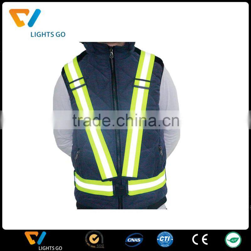 EN471 high quality elastic reflective safety belt for running