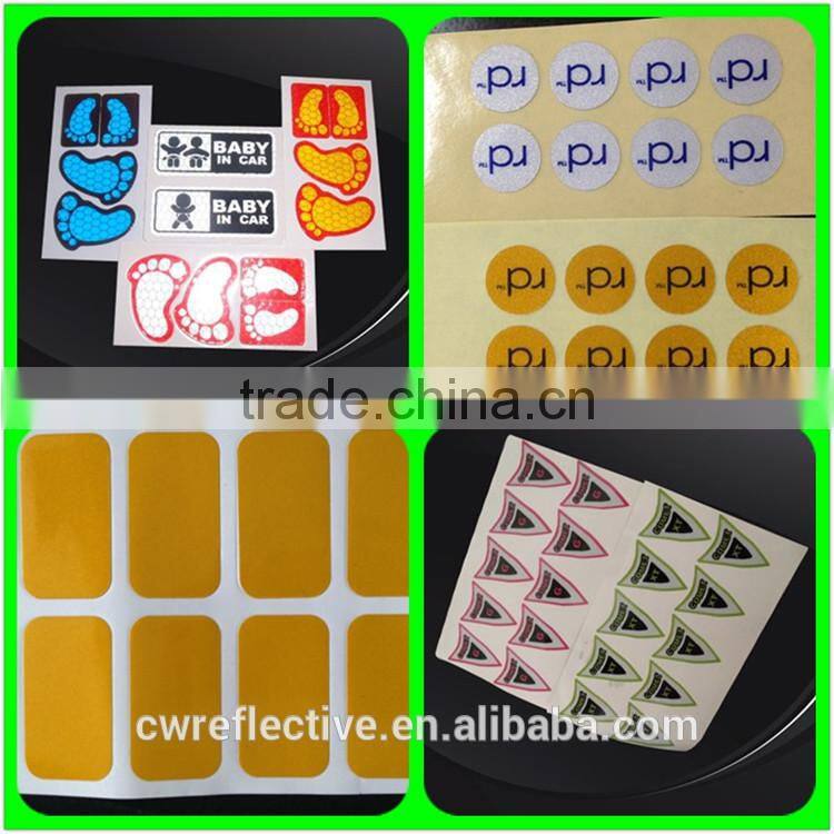 Custom factory sale PVC lighted safety road signs reflective sticker for warning