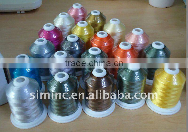 polyester and rayon high strength sewing thread with high quality