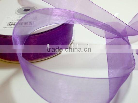 Decorative Colorful Sheer Organza Ribbon