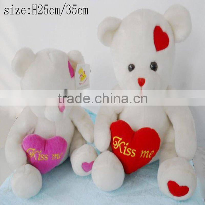 toy factory supply cute plush &stuffed teddy bear plush for valentine's